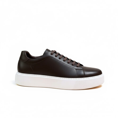 232 BASKET EN CUIR MARRON