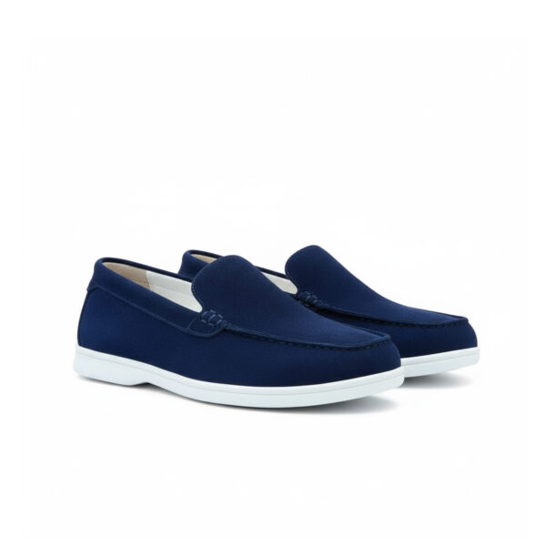 MocassinBm3 307 CHAUSSURE EN CUIR BLEU MARINE