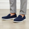MocassinBm4 307 CHAUSSURE EN CUIR BLEU MARINE