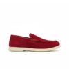 307 MOCASSIN EN DAIM CUIR BORDEAUX
